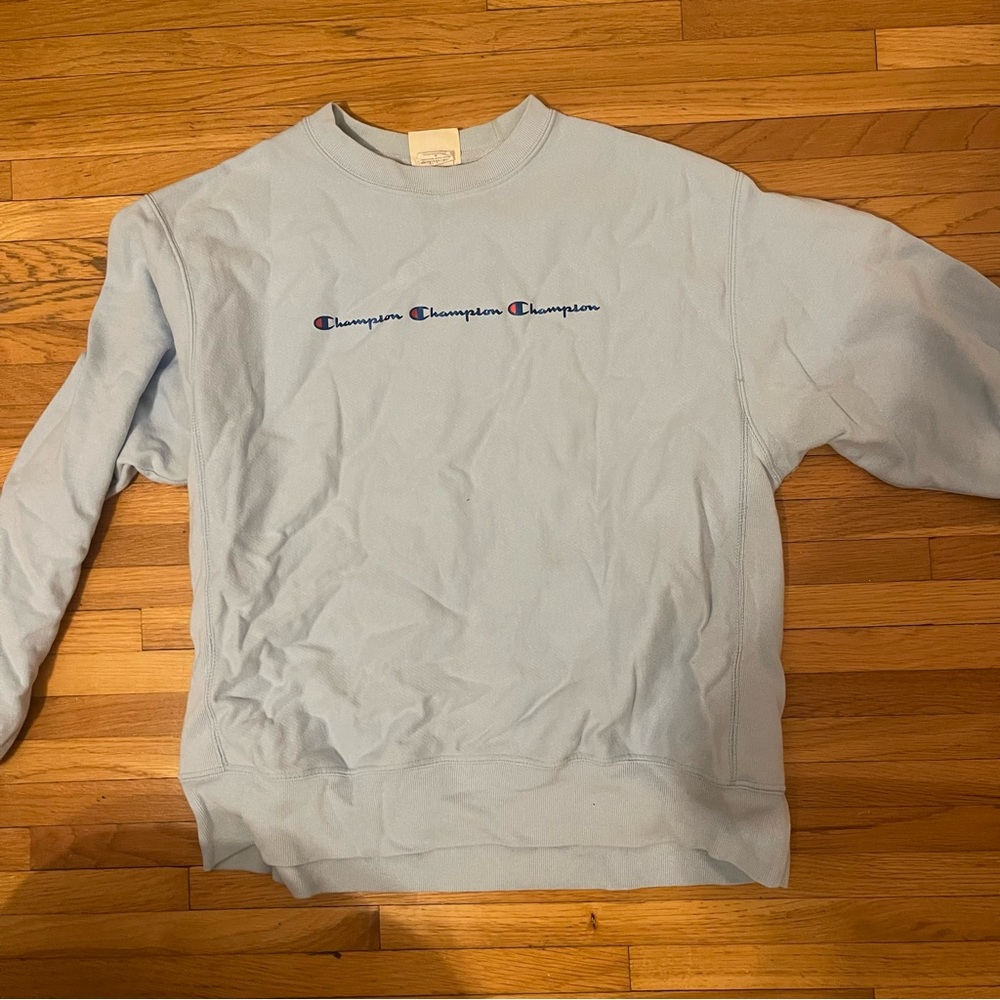 Champion Men's Sky Blue Crewneck Sweater